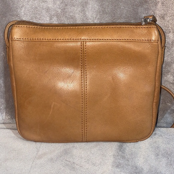 🆕 Fossil Brown Leather crossbody Messenger Bag and wallet Y2K - Picture 2 of 16